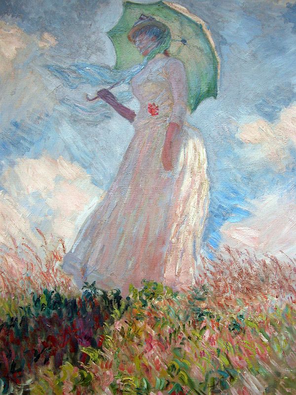 Paris Musee D'Orsay Claude Monet 1886 Woman with Parasol Umbrella Facing Left 